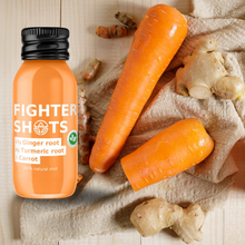 Load image into Gallery viewer, Carrot + Ginger + Turmeric Shot single or  12 x 60ml