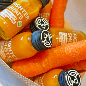 Carrot + Ginger + Turmeric Shot single or  12 x 60ml