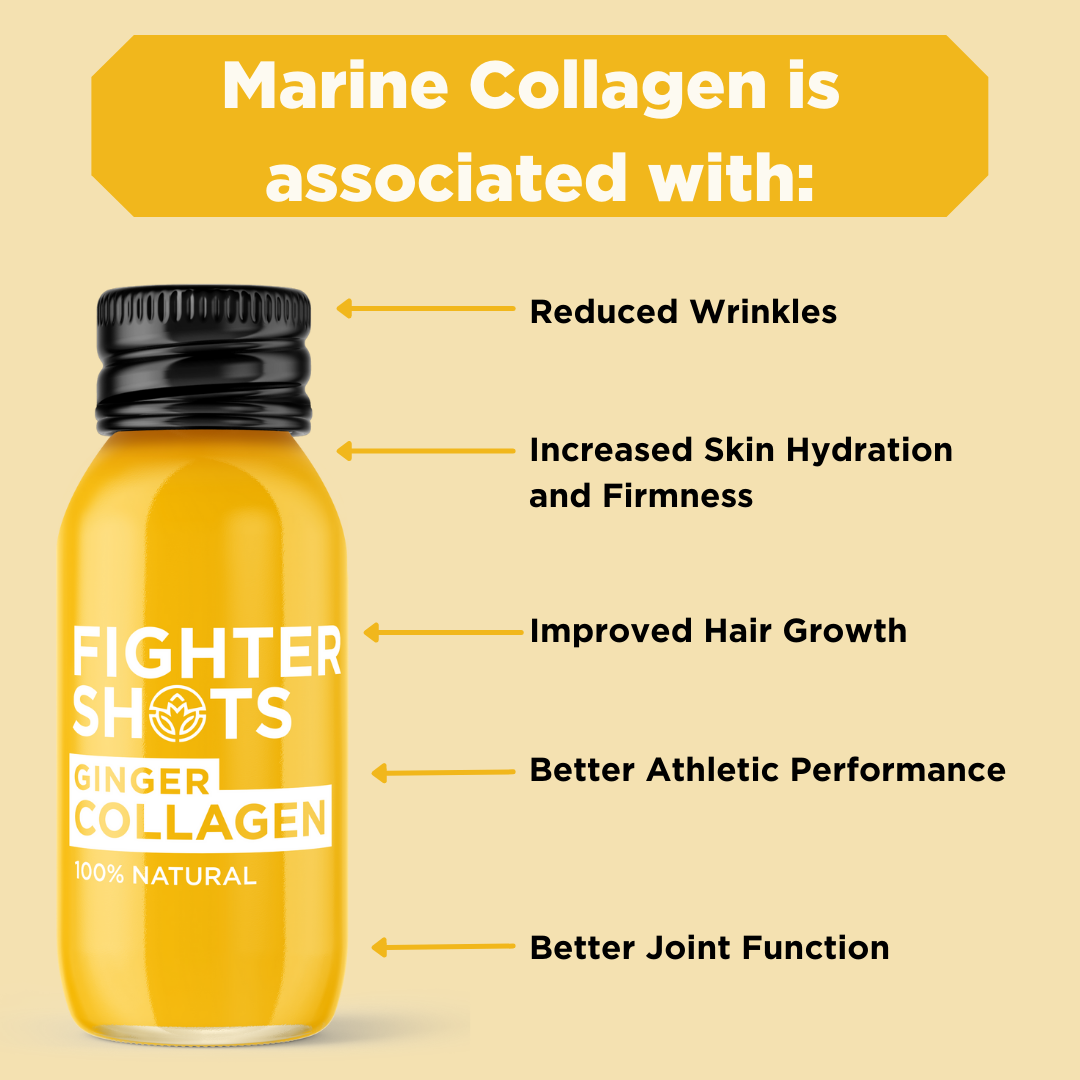 Fighter Shots Ginger Marine Collagen 3 000mg 5 x 60ml from