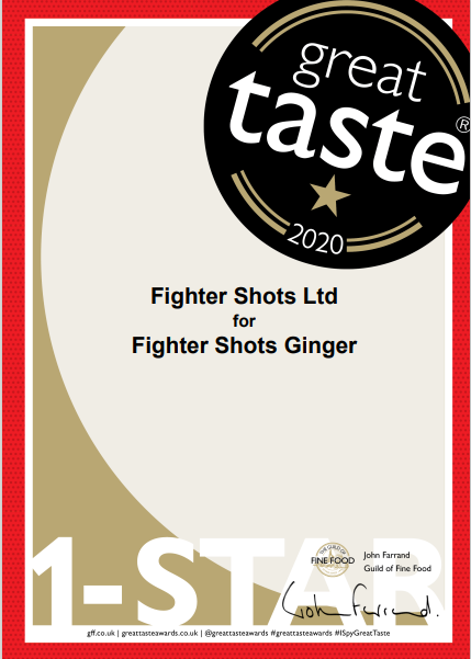 Fighter Shots is among the Great Taste winners of 2020