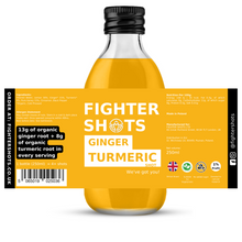 Load image into Gallery viewer, Fighter Shots 100% Natural Turmeric Dosing bottle - 250ml