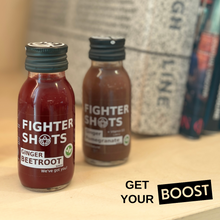 Load image into Gallery viewer, Fighter Shots 100% VEGAN Ginger + Beetroot, 6 or 12 x 60ml