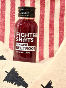 Fighter Shots 100% VEGAN Ginger + Beetroot, 6 or 12 x 60ml