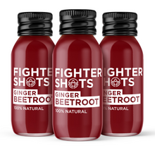 Load image into Gallery viewer, Fighter Shots 100% VEGAN Ginger + Beetroot, 6 or 12 x 60ml