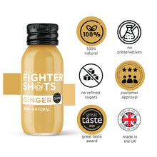 Load image into Gallery viewer, Ginger -  27g organic cold pressed ginger in every bottle, 6 or 12 x 60ml