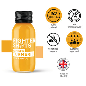 Fighter Shots Ginger + TURMERIC  6 or 12x 60ml